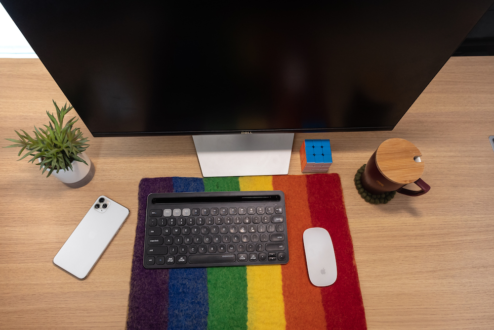 Felt Keyboard & Mouse Pad - Felt and Yarn